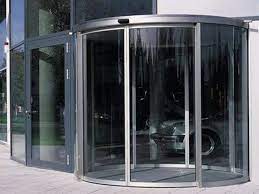 درب اتوماتیک شیشه ای منحنی (کرو) 